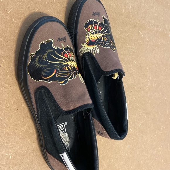 Vintage 2003 Mens Size 6 Women’s 7.5 Sailor Jerry Slip On Converse Shoes - Picture 7 of 12